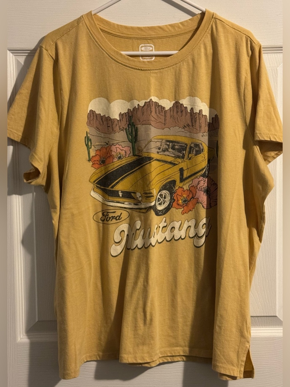 Maurice’s Yellow Ford Mustang Classic Fit Graphic Tee 2X